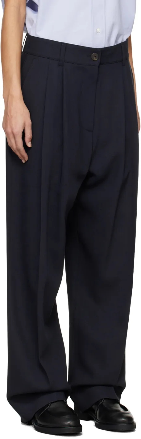 Twill Palazzo Pants
