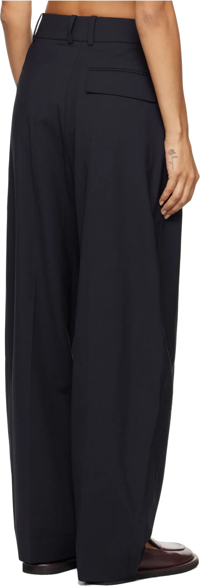 Twill Palazzo Pants