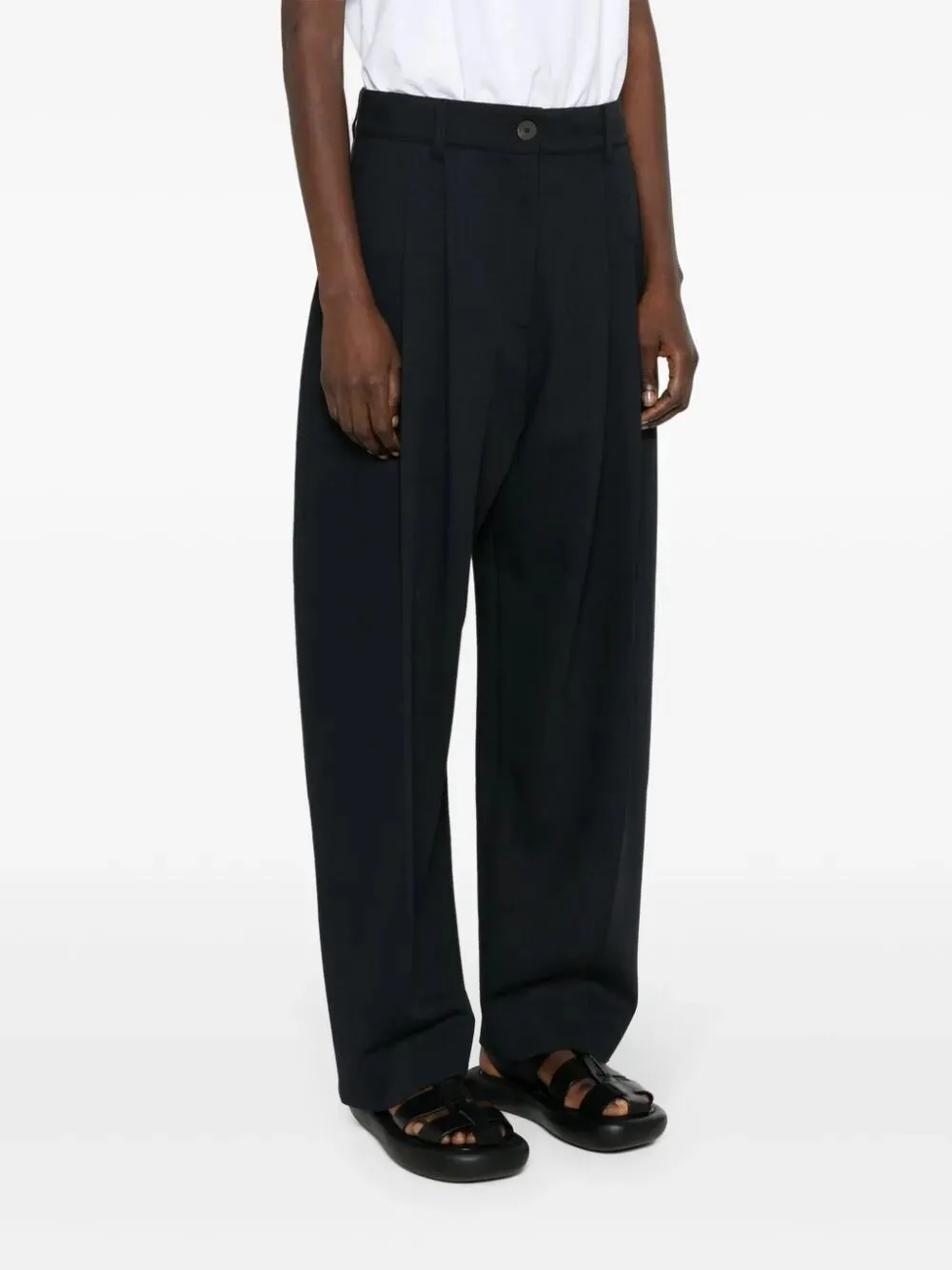 Twill Palazzo Pants