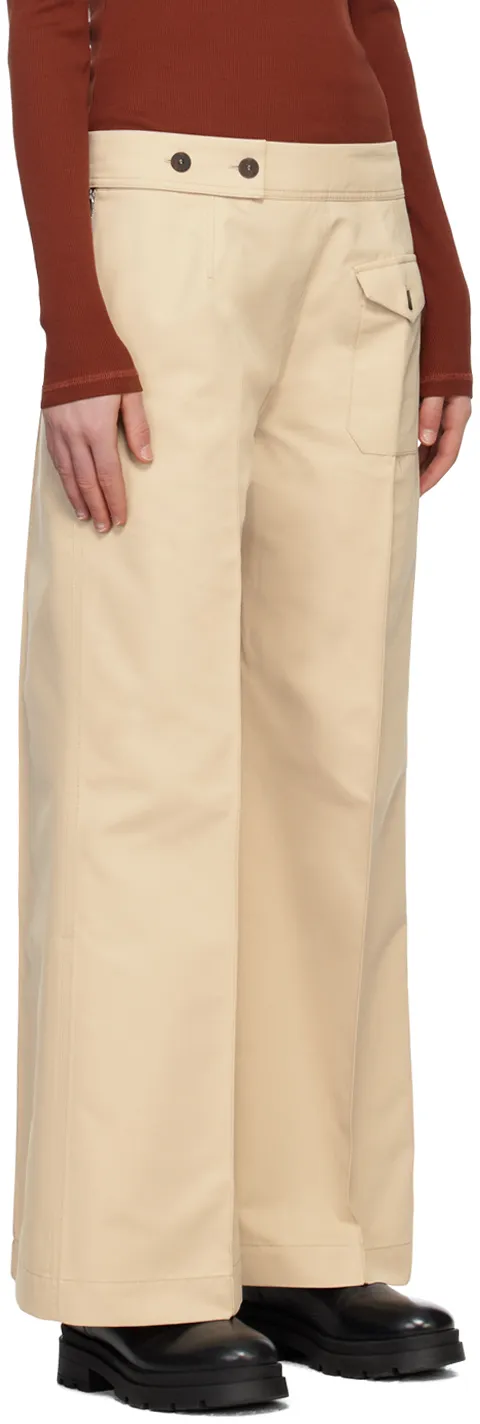 Low Rise Tailored Straight-Leg Trousers
