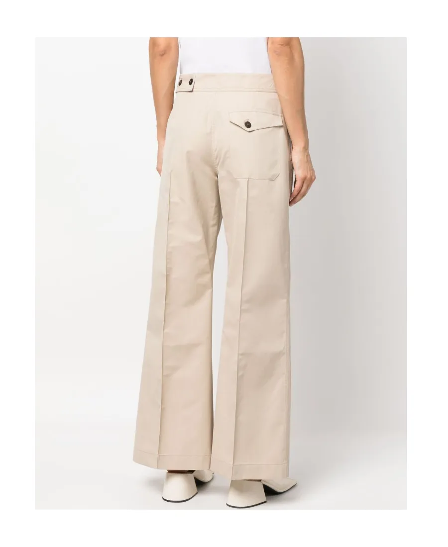 Low Rise Tailored Straight-Leg Trousers