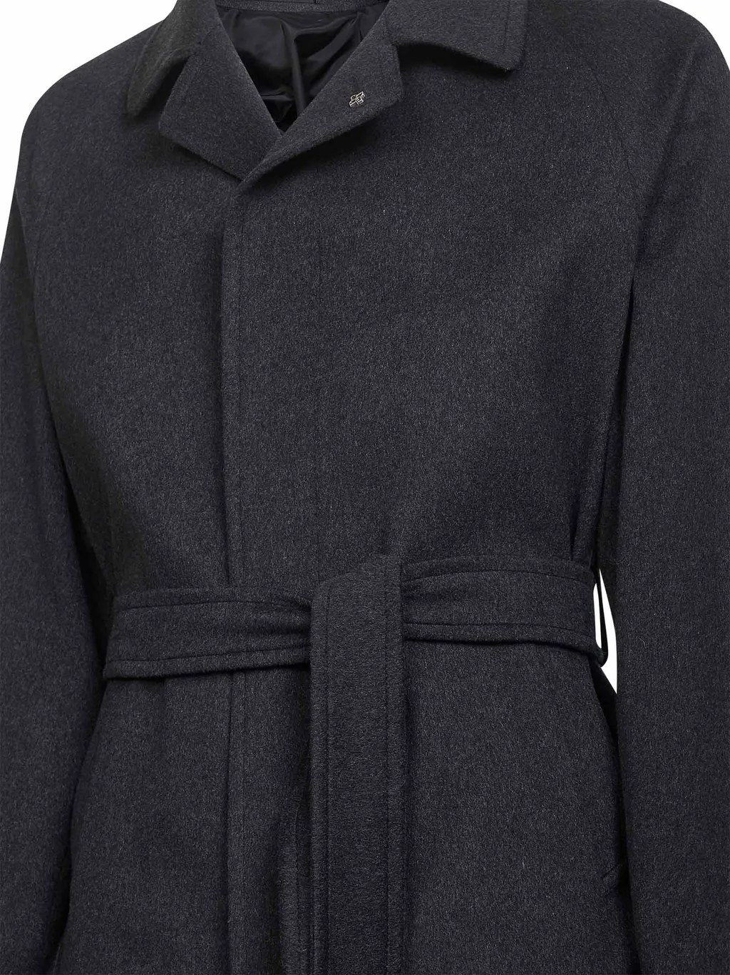 Belted Wool-Blend Coat