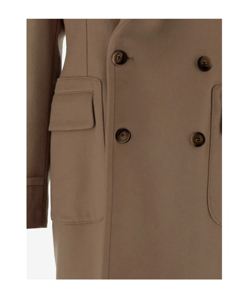 Double-Breasted Wool Coat