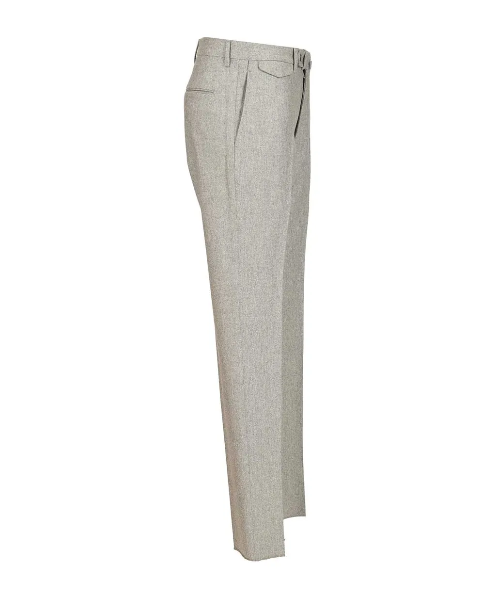 Pleated Flannel Pants