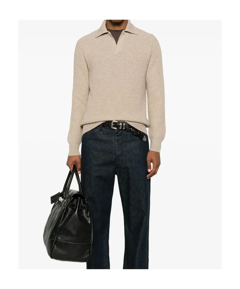 Long Sleeve Ribbed Knitwear