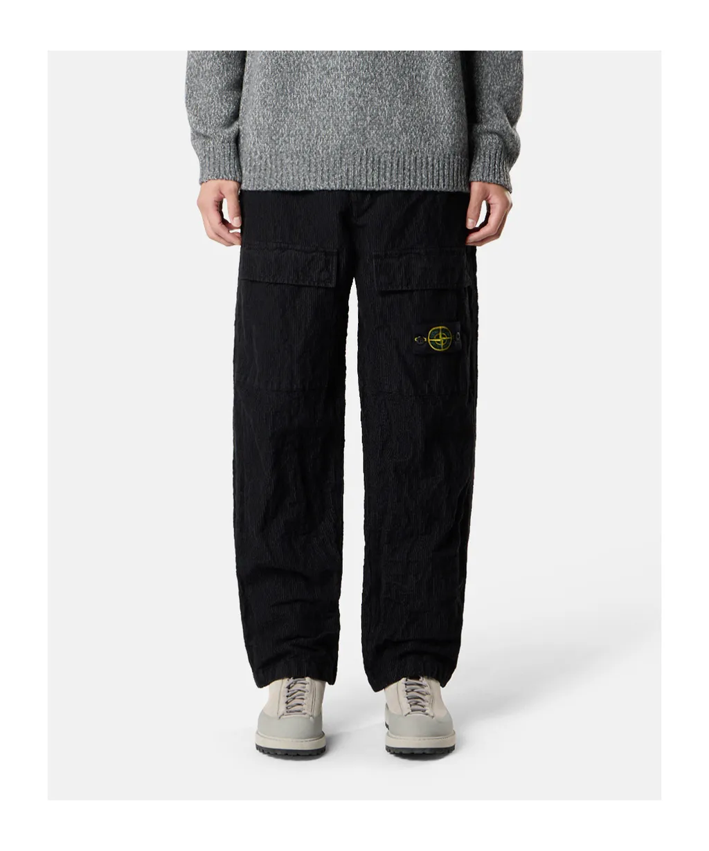 Loose-Fit Cargo Trousers With Adjustable Waist Straps