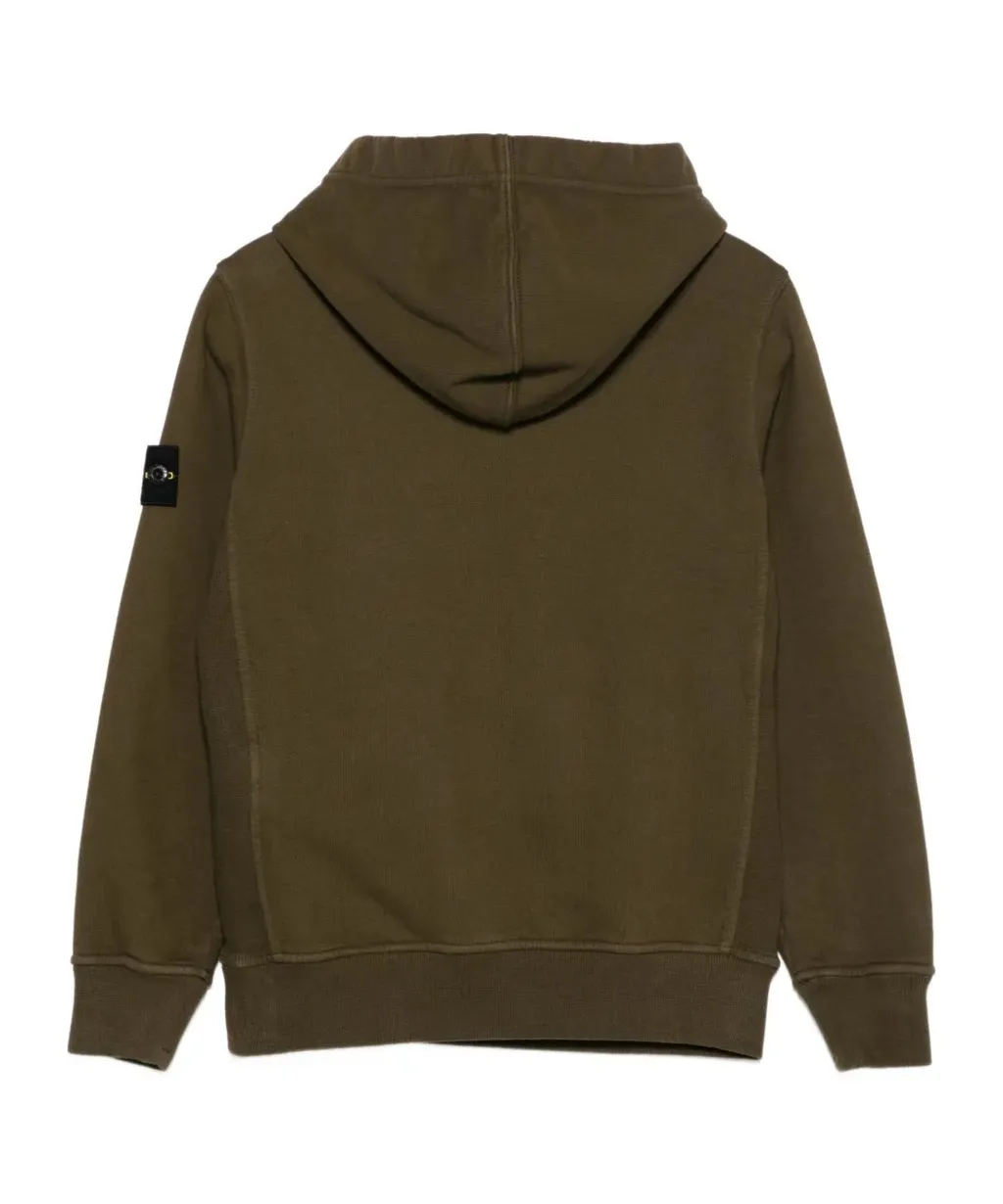 Logo Patch Long Sleeved Hoodie