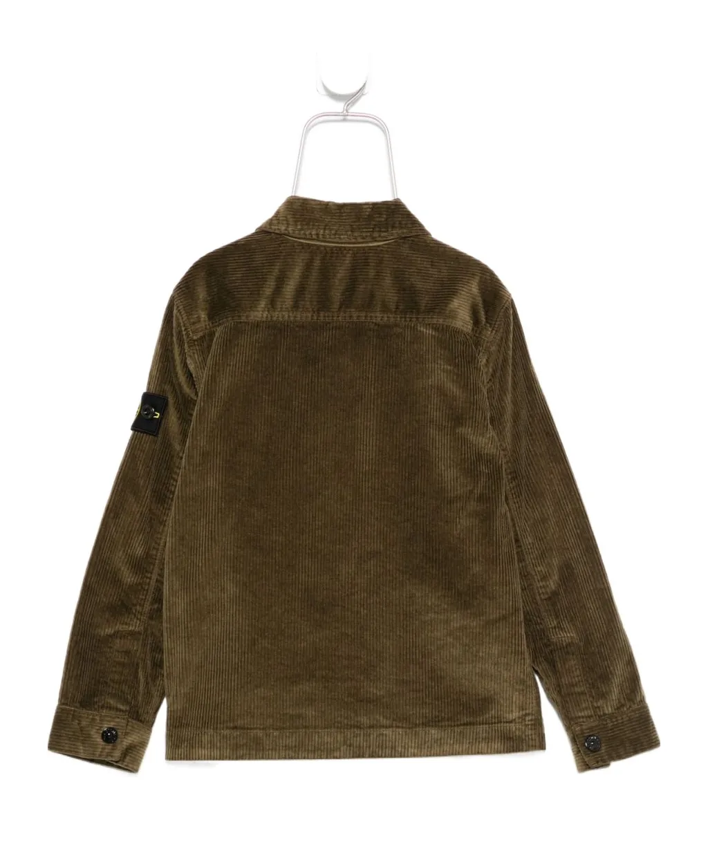Corduroy Jacket With Compass Badge