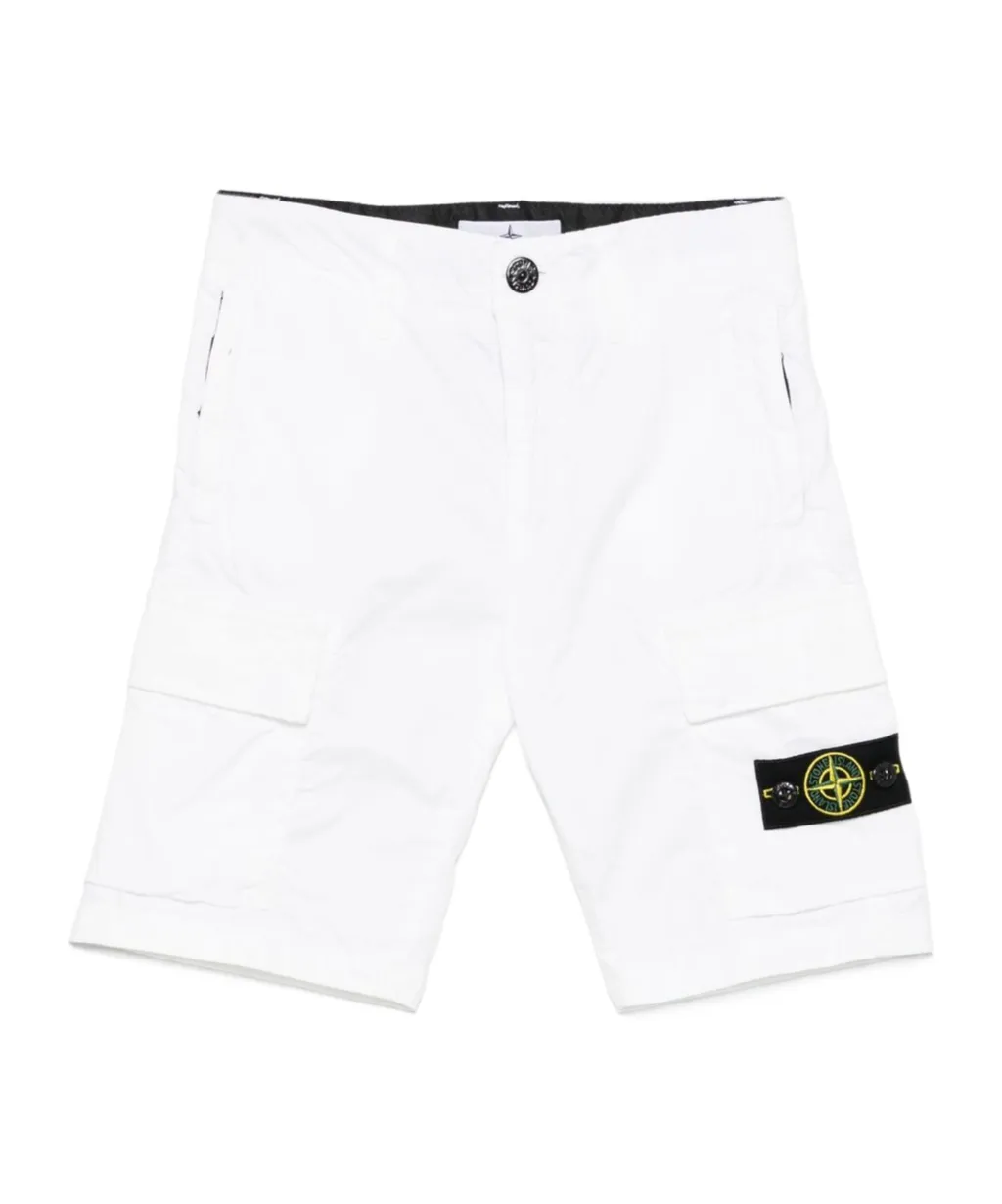 Stretch-Cotton Cargo Shorts