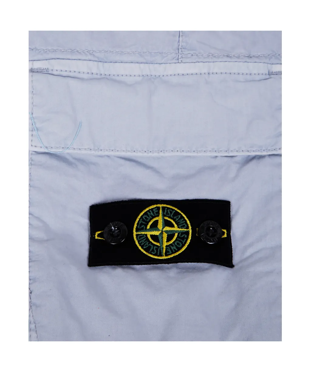 Compass-Motif Button Detailed Shorts