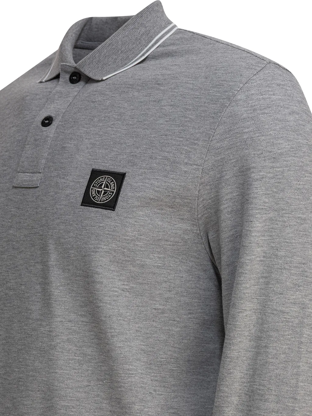 Compass-Motif Polo Shirt
