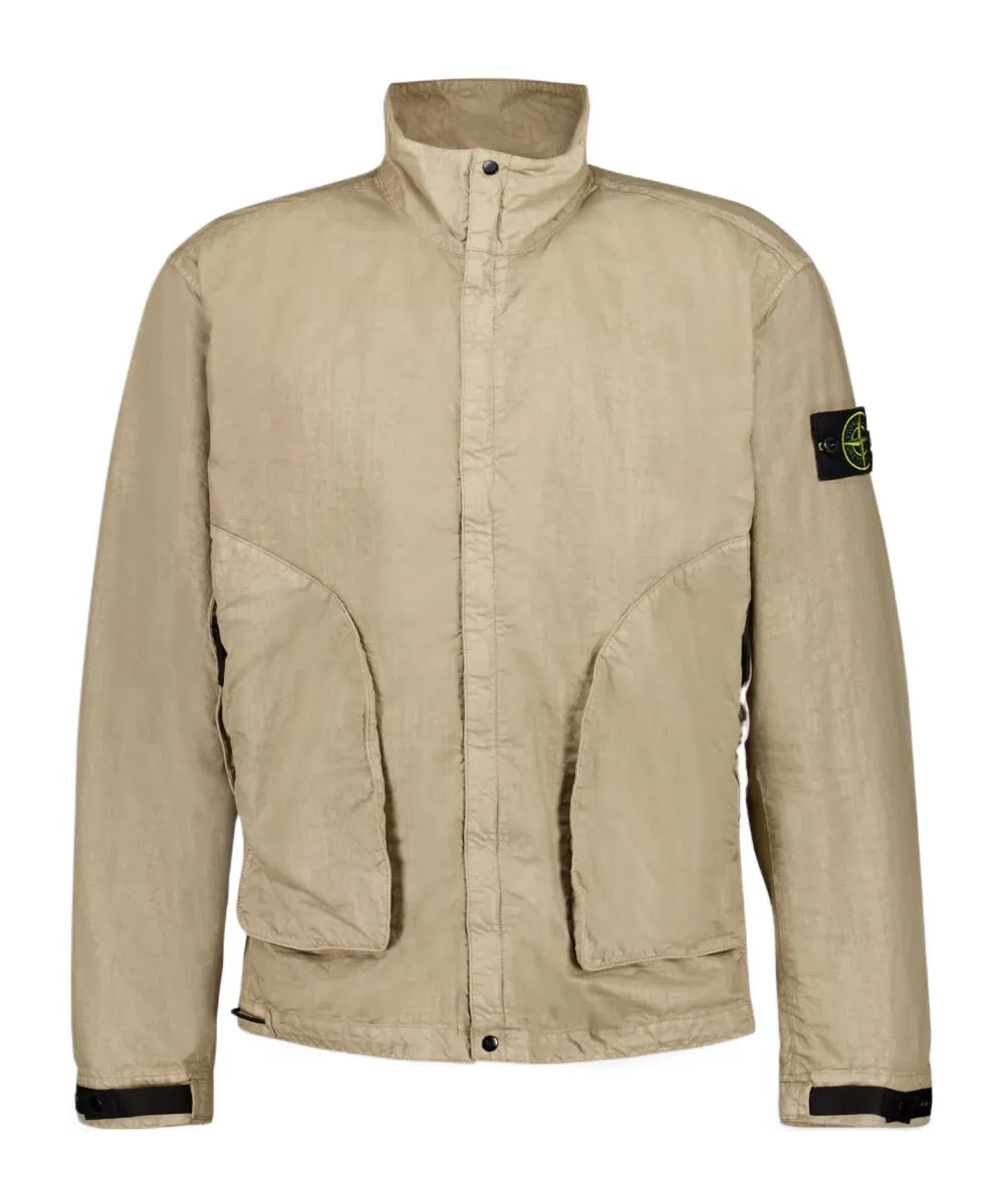 High-Neck Zipped Jacket