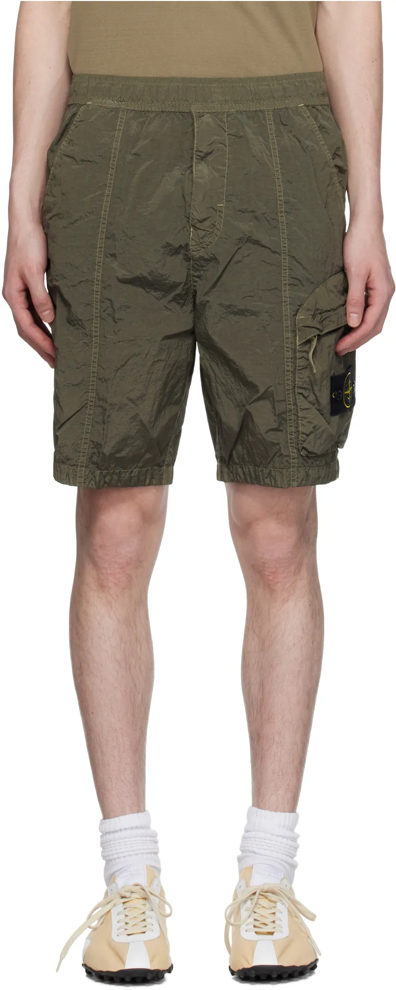Compass-Badge Track Shorts