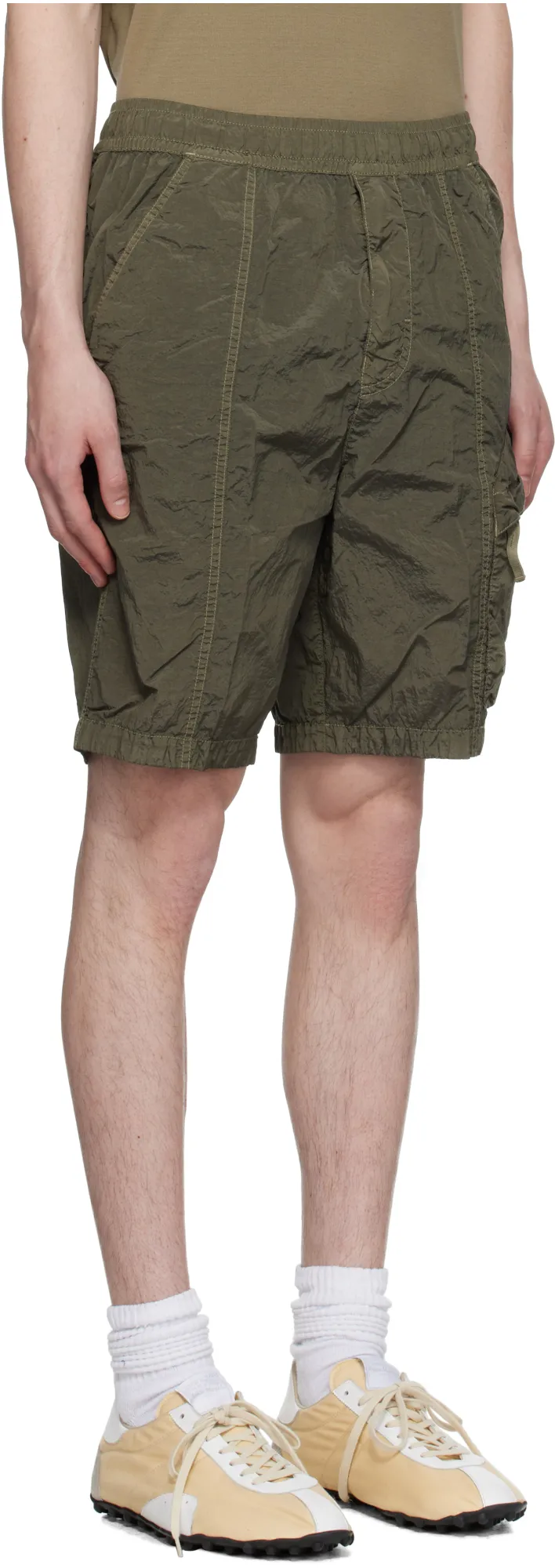 Compass-Badge Track Shorts