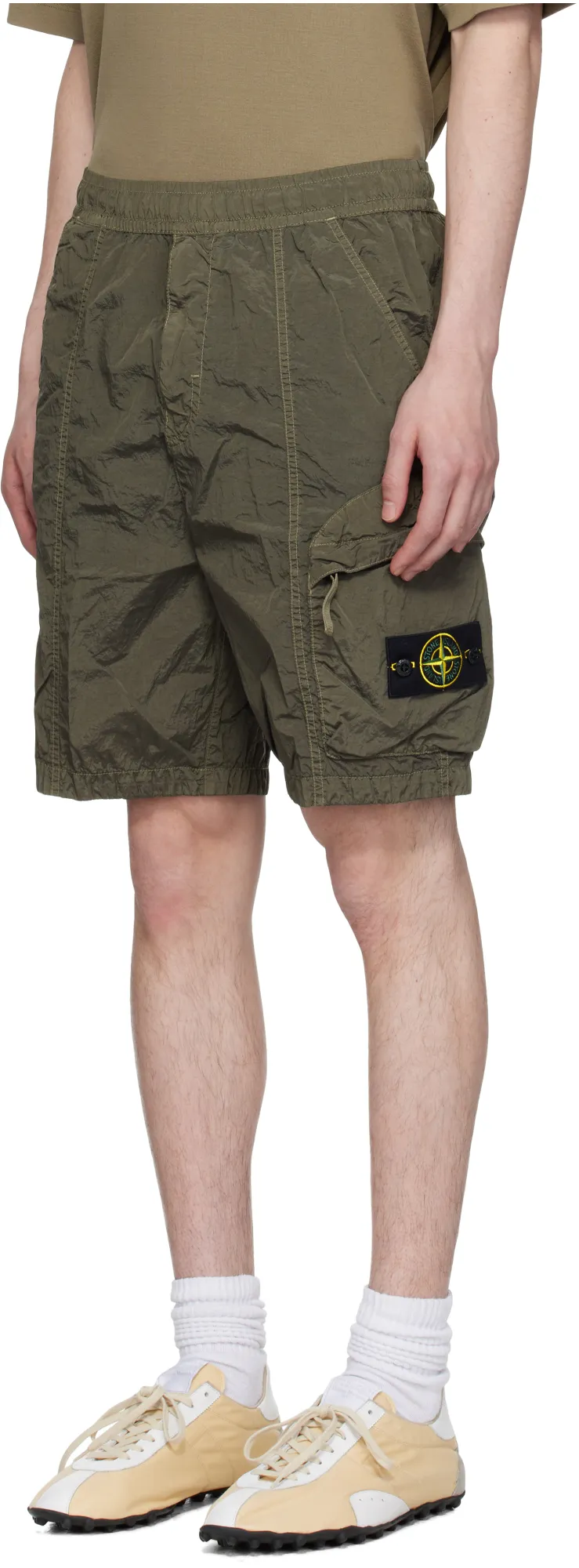 Compass-Badge Track Shorts