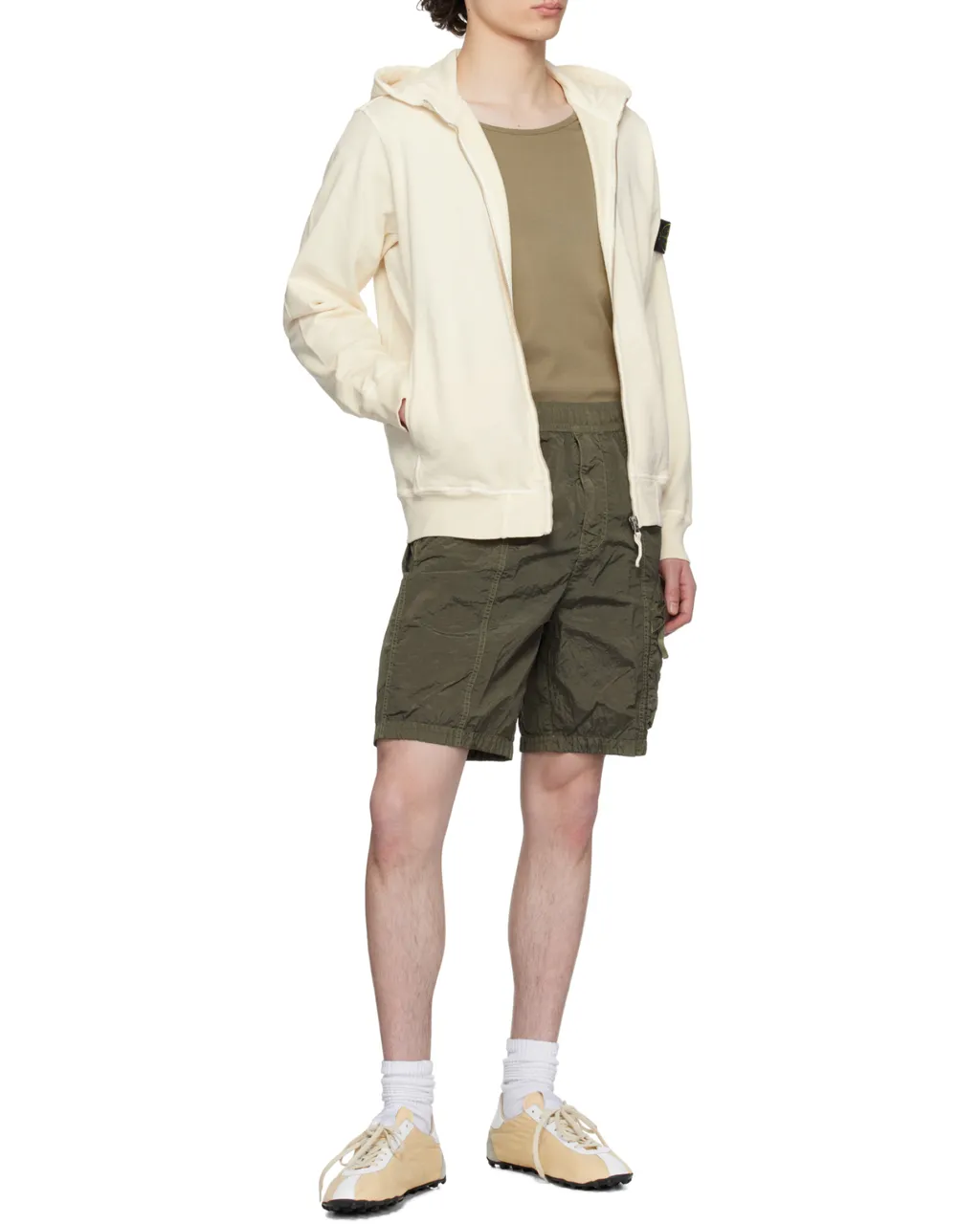 Compass-Badge Track Shorts