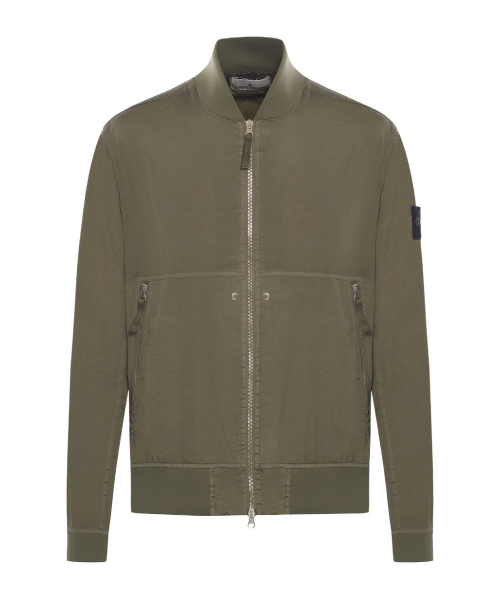 Logo-Patch Zipped Jacket