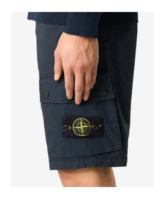 Logo Patch Cargo Shorts