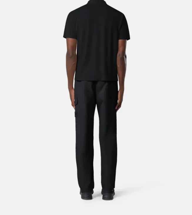 Logo Patch Short-Sleeved Polo Shirt