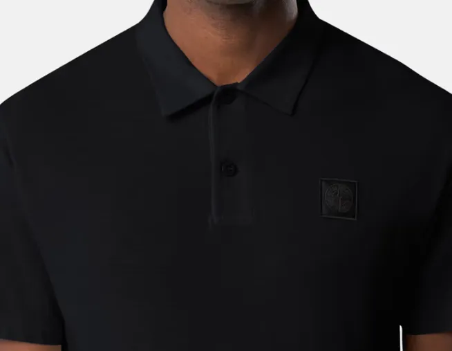 Logo Patch Short-Sleeved Polo Shirt