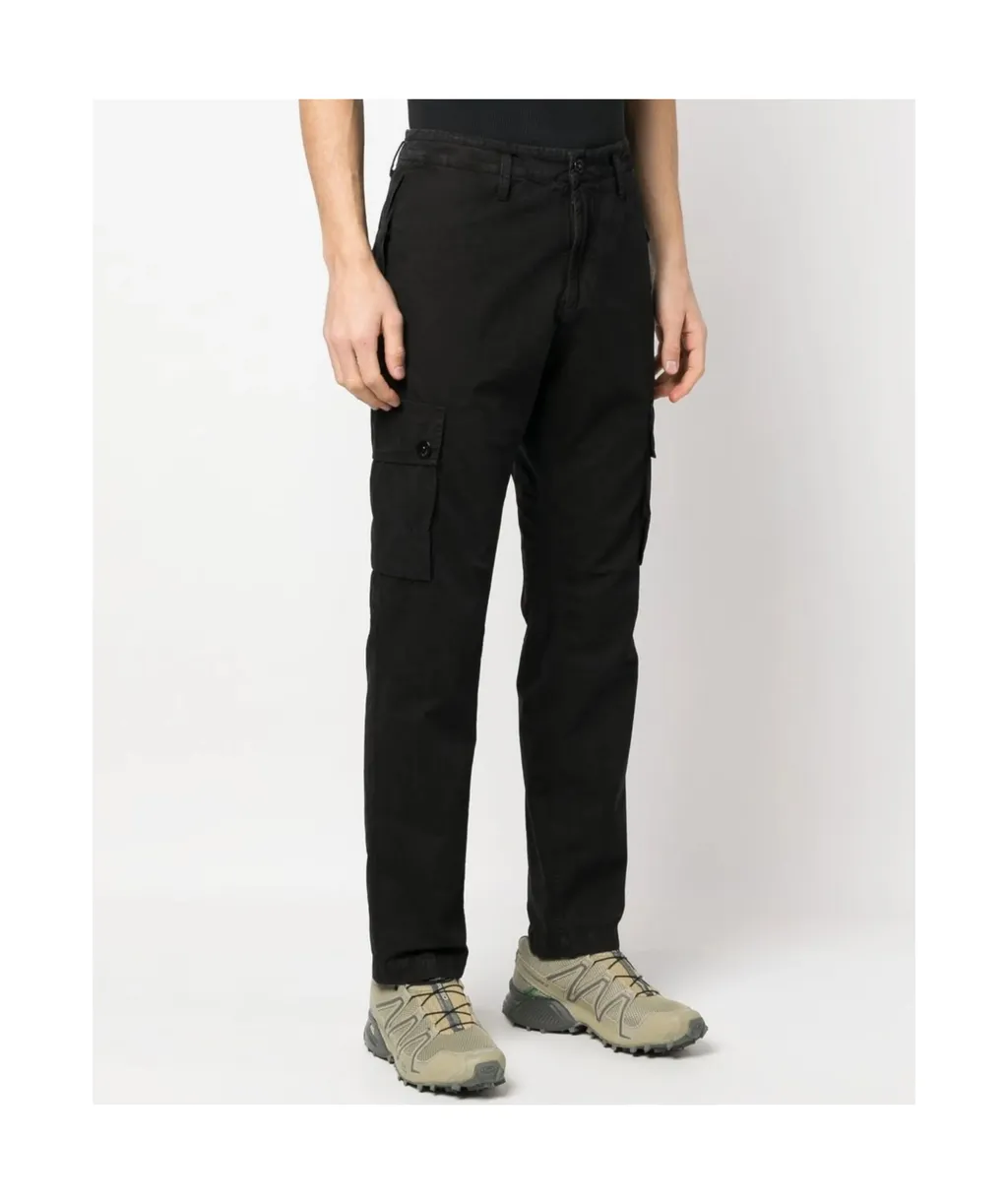 Brushed Old Effect Slim Fit Cargo Trousers