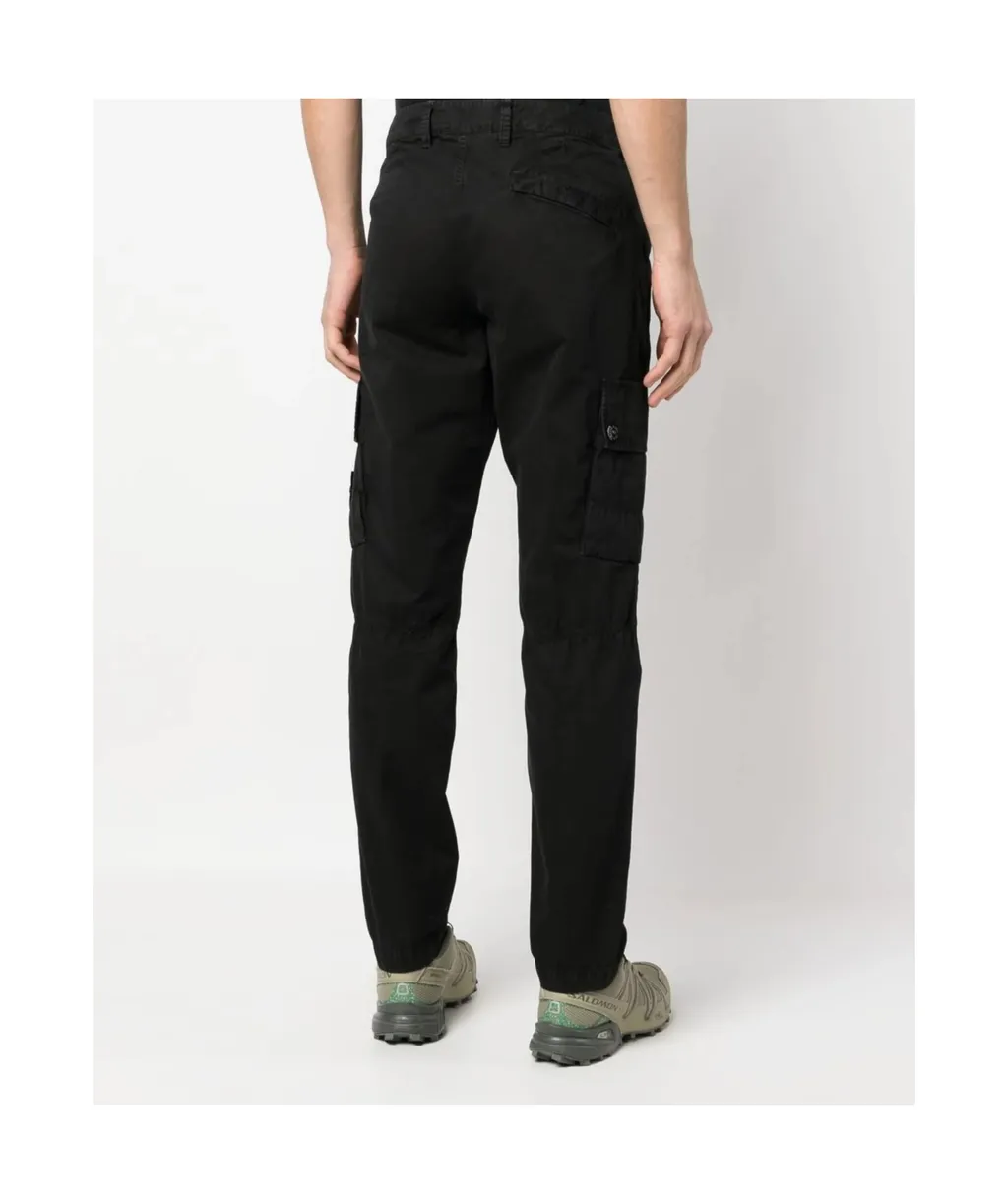 Brushed Old Effect Slim Fit Cargo Trousers