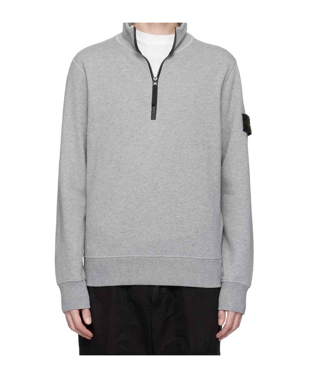 Logo-Patch Half-Zip Sweatshirt