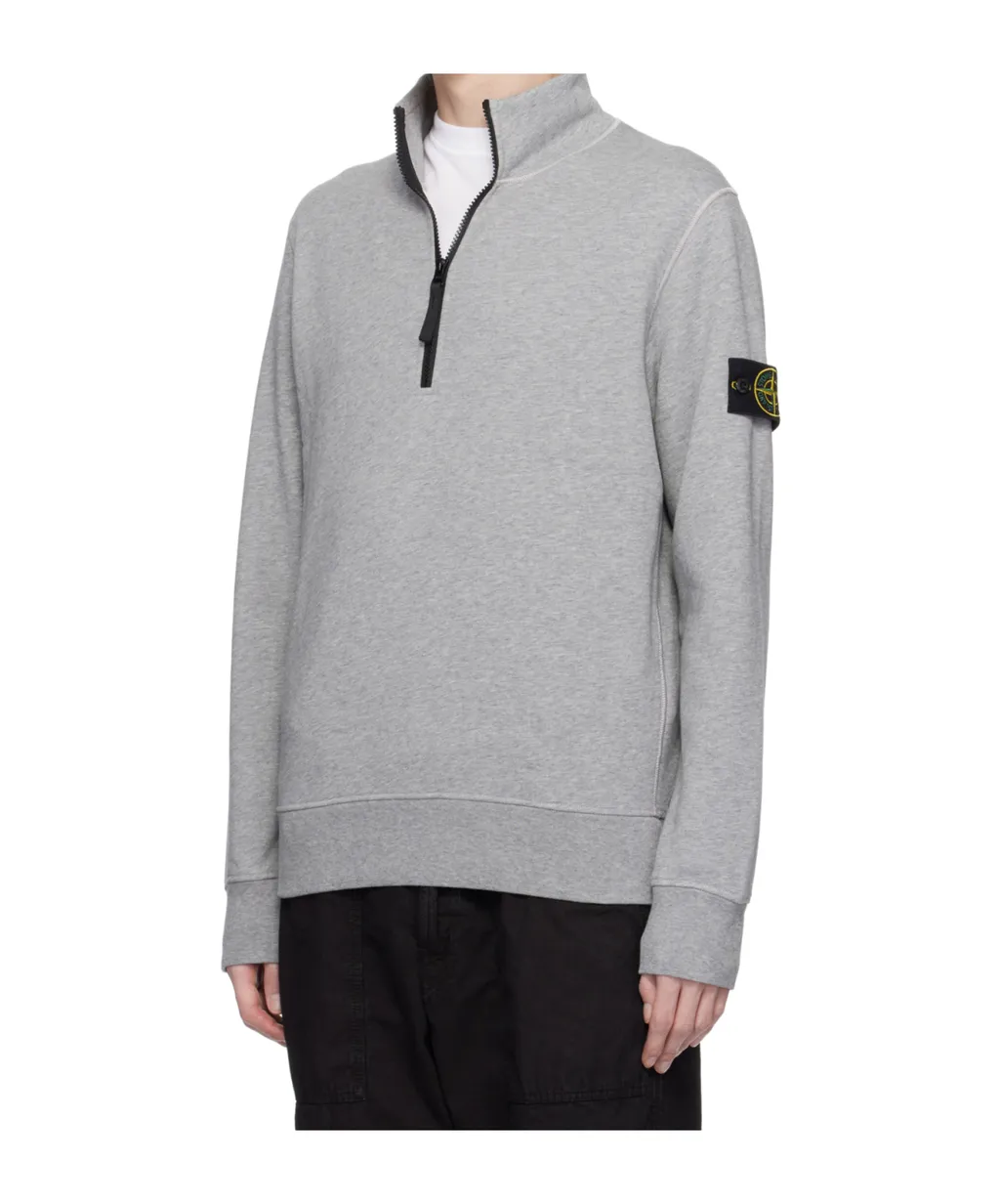 Logo-Patch Half-Zip Sweatshirt