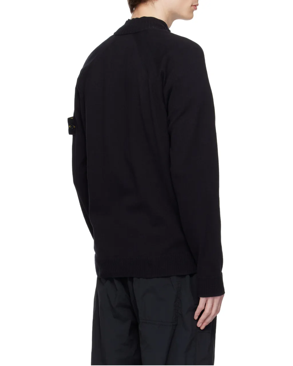 Logo Patch Zipped Knit Cardigan