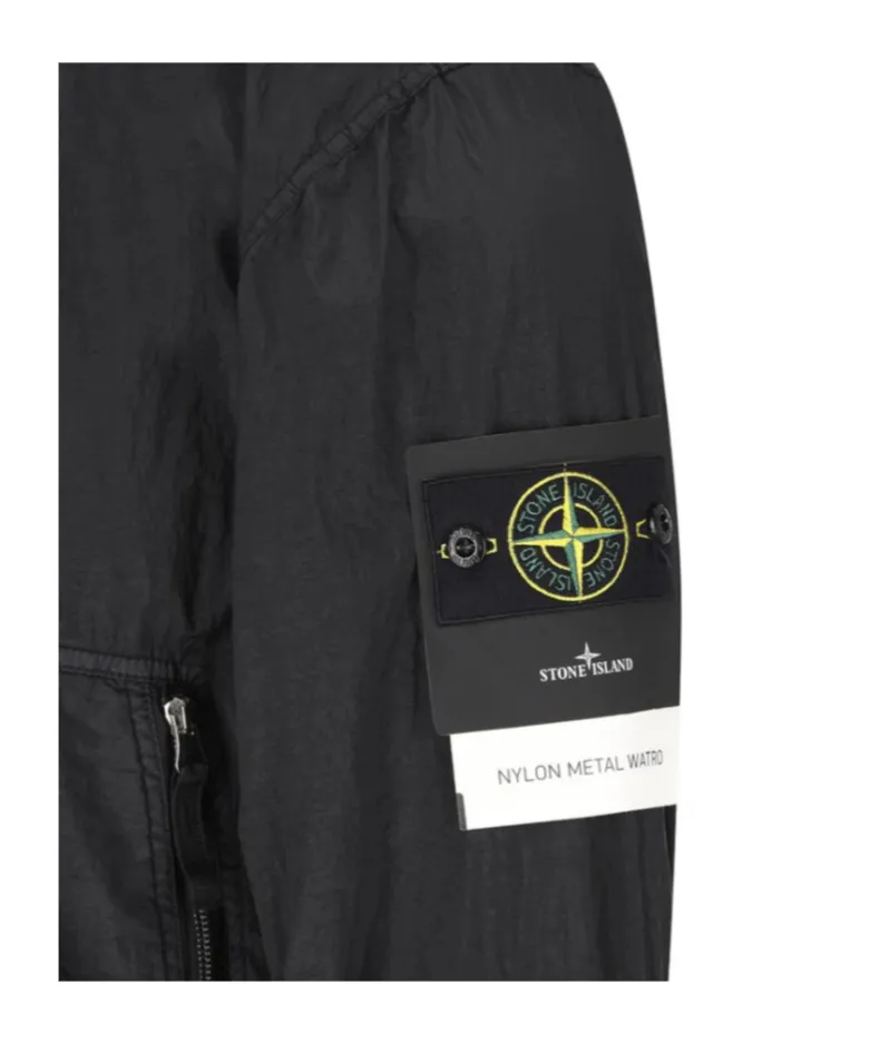 Compass Patch Zip-Up Bomber Jacket