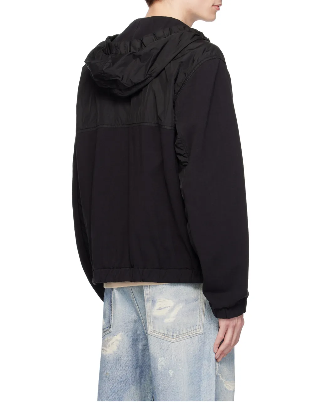 Logo Patch Hooded Windbreaker