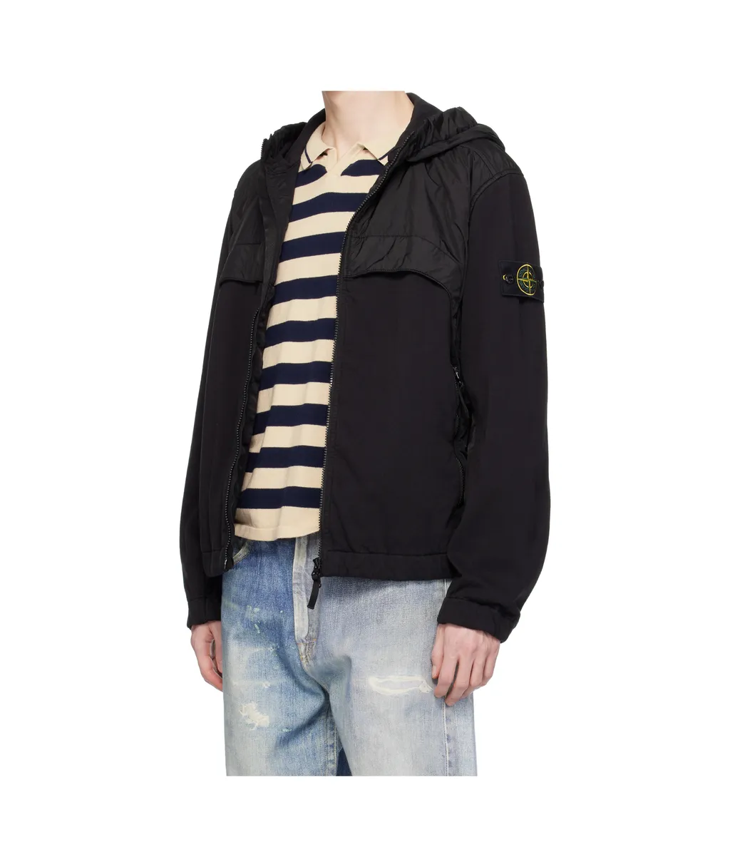 Logo Patch Hooded Windbreaker