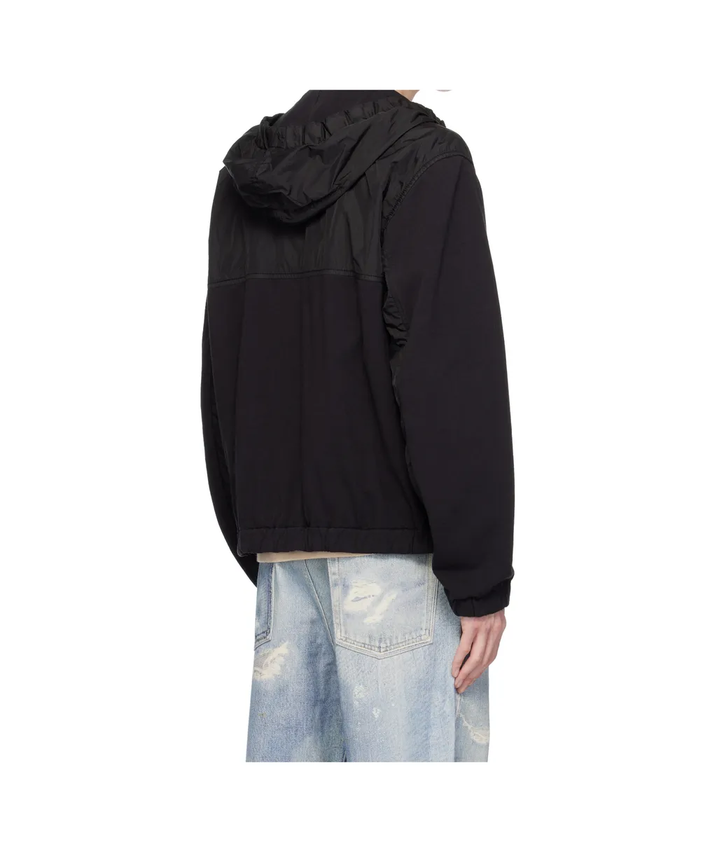 Logo Patch Hooded Windbreaker