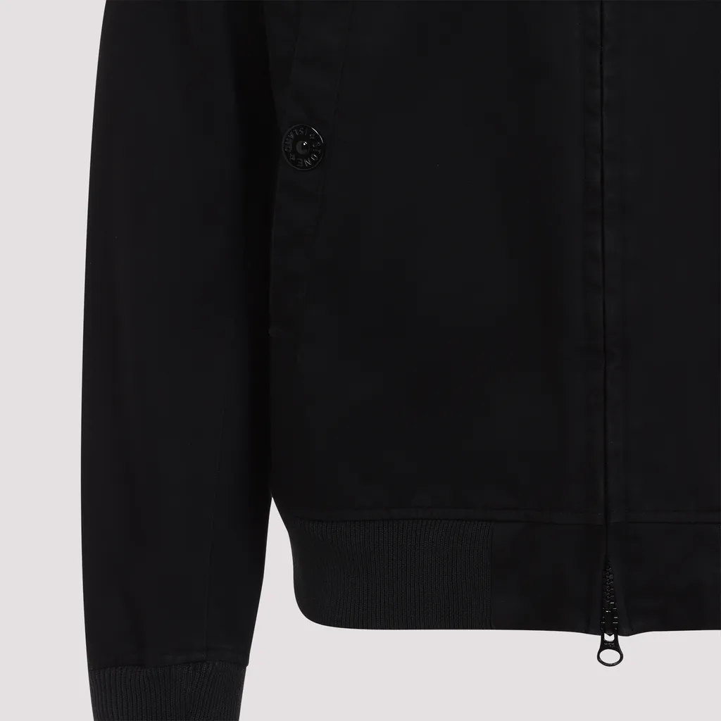 Compass Patch High-Neck Bomber Jacket