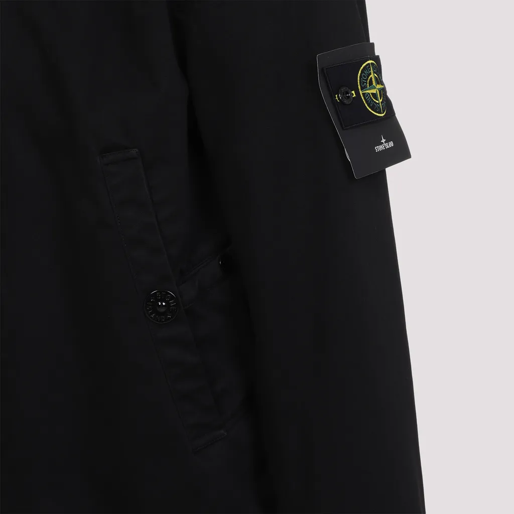 Compass Patch High-Neck Bomber Jacket