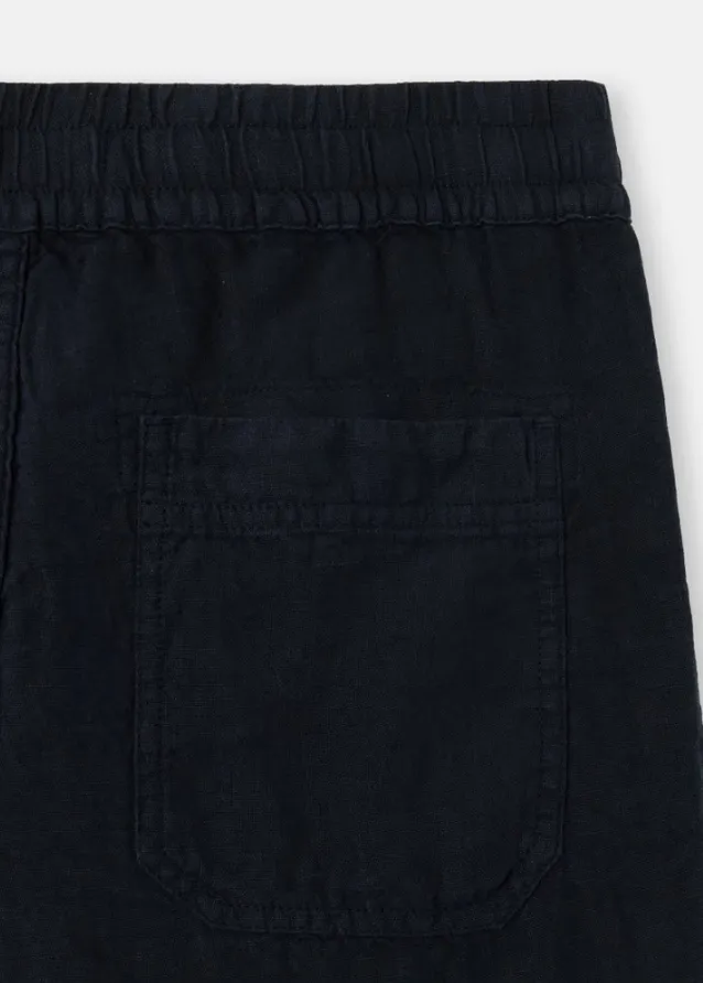 Logo Patch Straight-Leg Pants