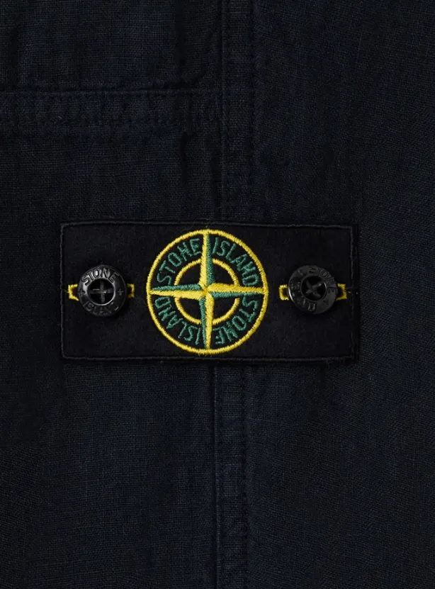 Logo Patch Straight-Leg Pants