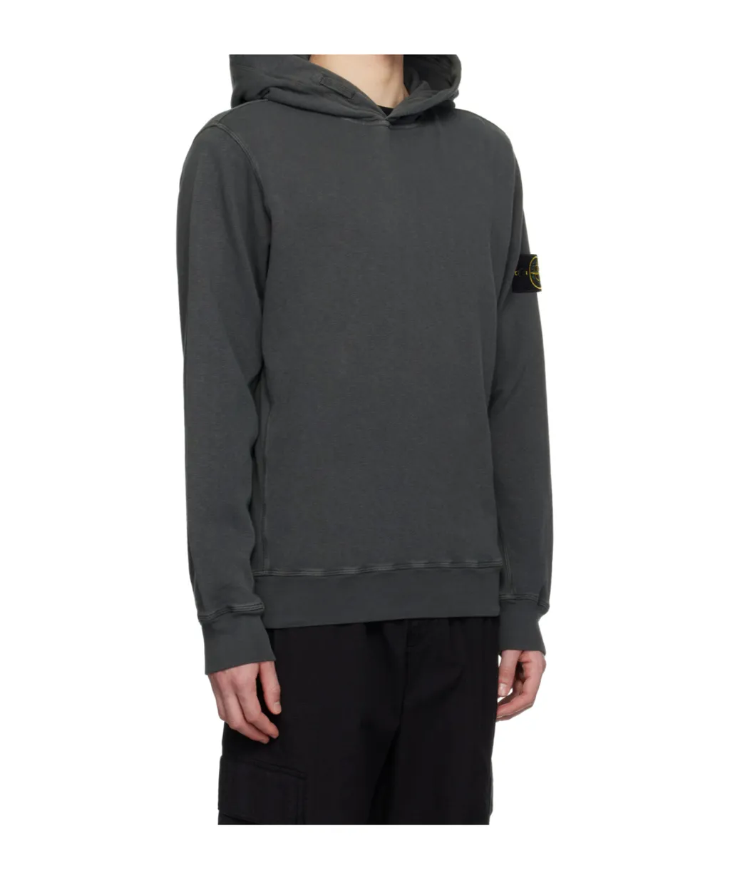 Logo-Patch Long-Sleeved Hoodie