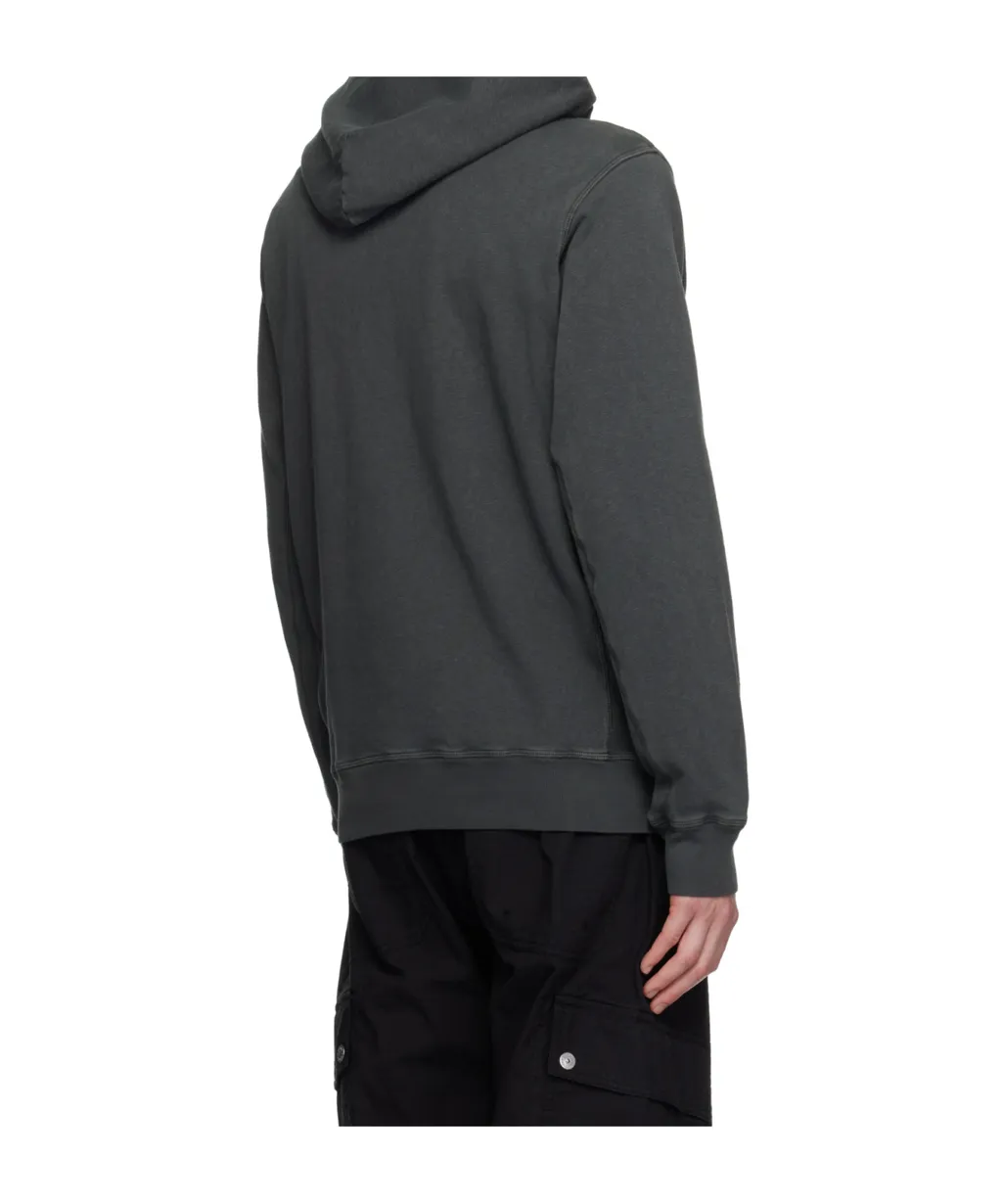 Logo-Patch Long-Sleeved Hoodie