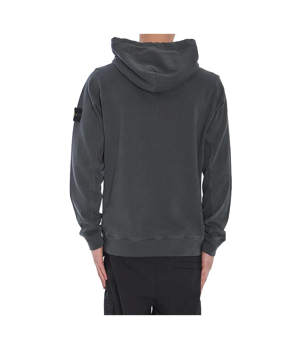 Logo-Patch Long-Sleeved Hoodie