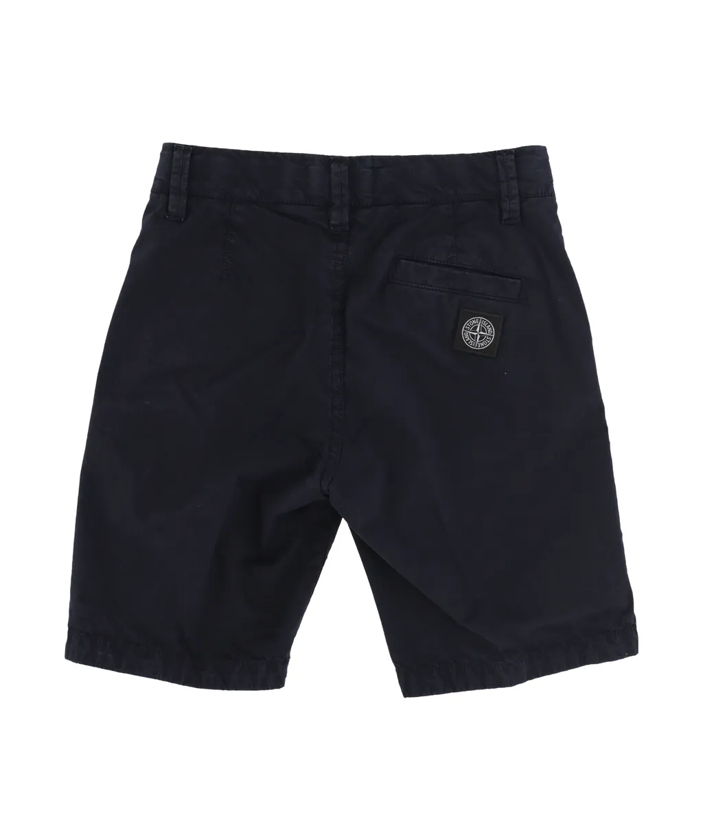 Logo Patch Knee-Length Shorts
