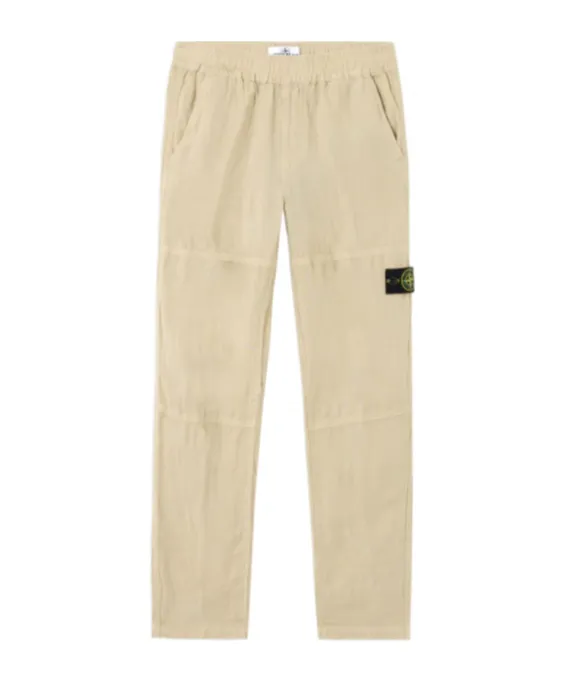 Logo Patch Straight-Leg Pants