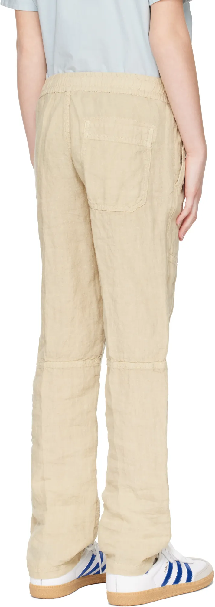 Logo Patch Straight-Leg Pants