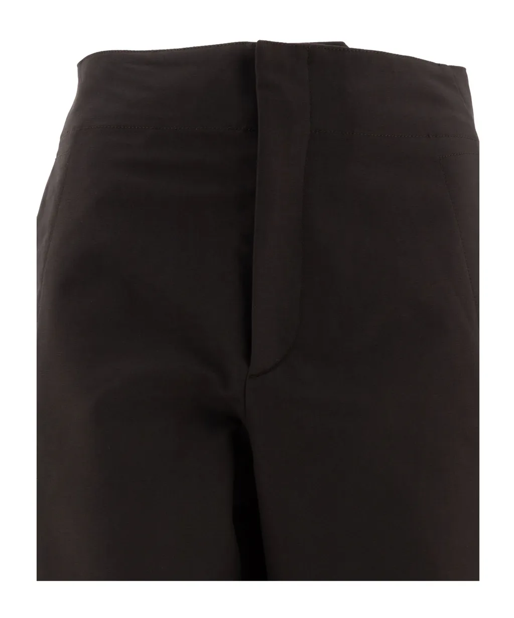 Straight-Leg Cotton Trousers