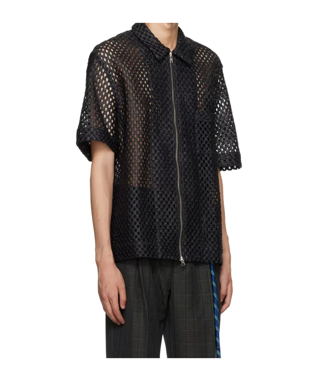 Perforated Zipped Shirt