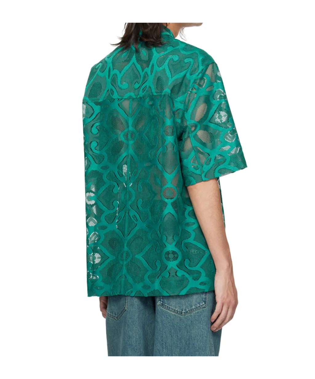 Zip-Up Dropped Shoulder Shirt