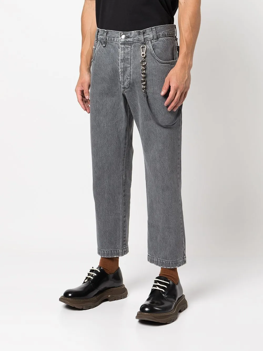 Straight-Leg Denim Jeans