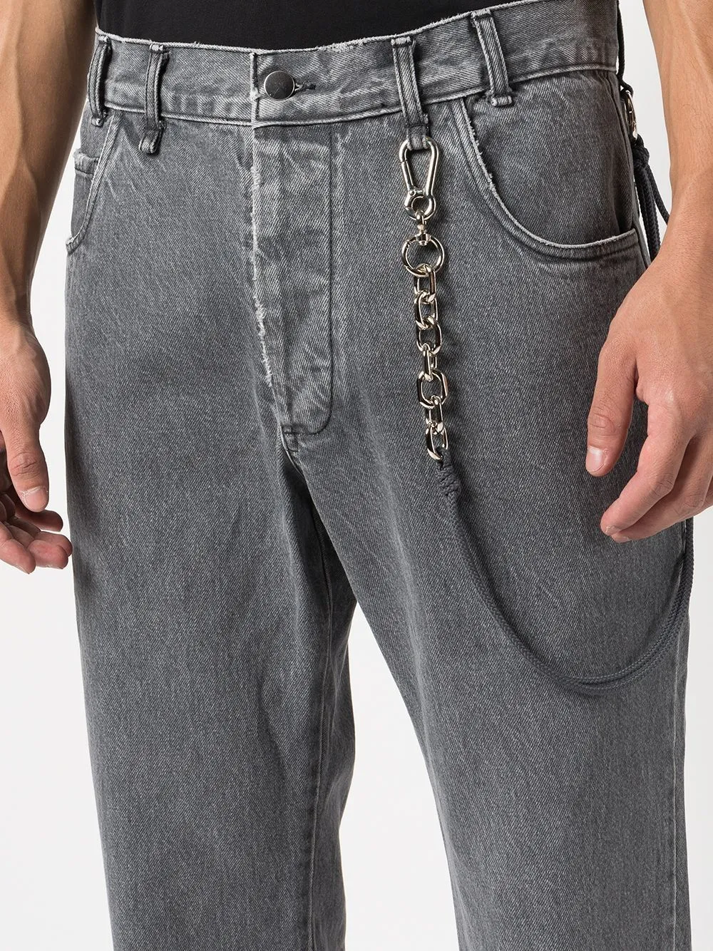 Straight-Leg Denim Jeans