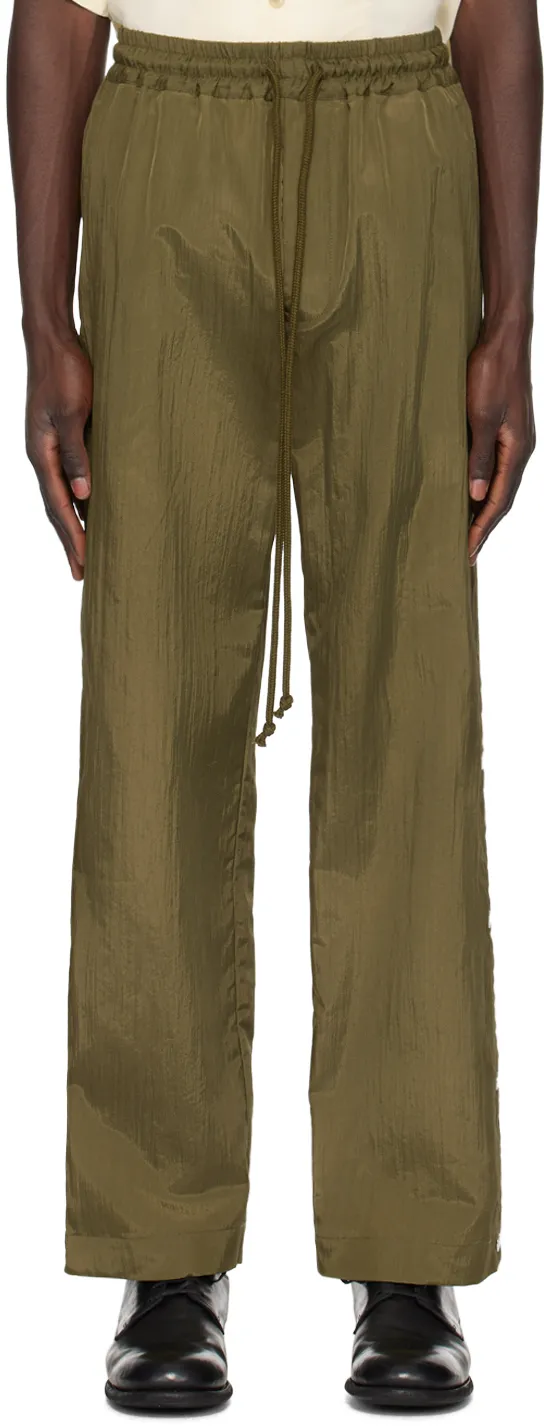 Logo-Studs Straight-Leg Trousers
