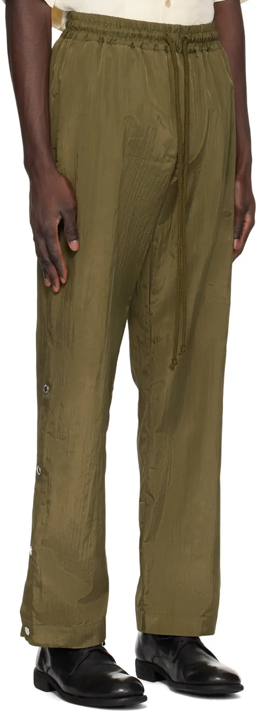 Logo-Studs Straight-Leg Trousers